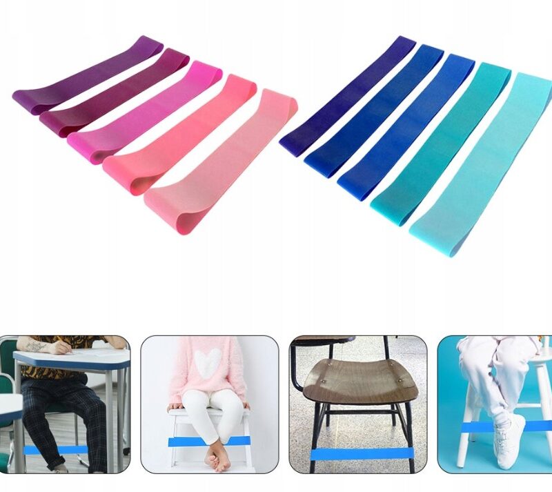 Guma na krzesło dla dzieci – antystresowa- zestaw 5 sztuk