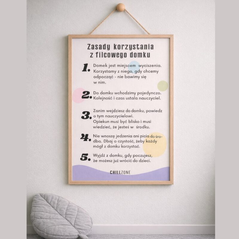 Regulamin korzystania z domku ChillZone - Pastelowe bąbelki